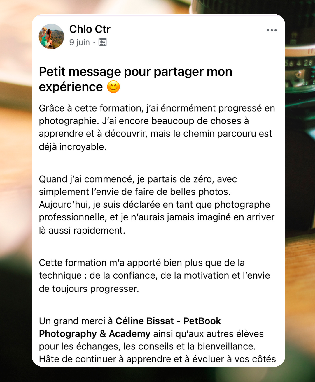 formation en ligne photographie animalière